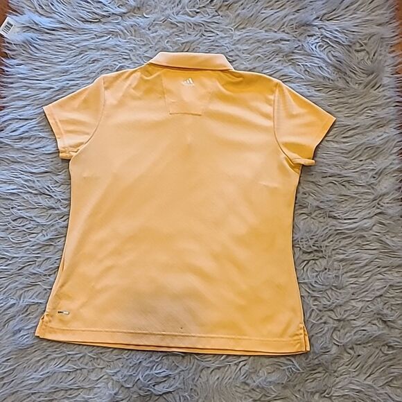 Adidas womens light peach climacool short sleeve polo size medium - Picture 5 of 7
